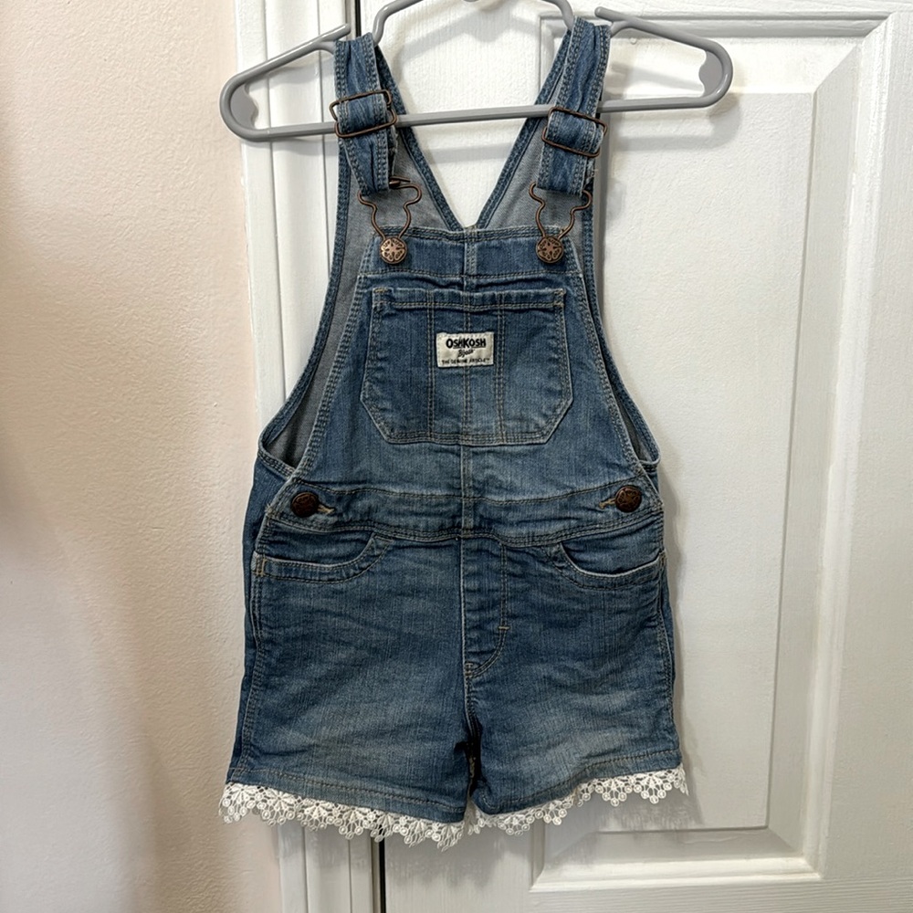 Jean overall shorts